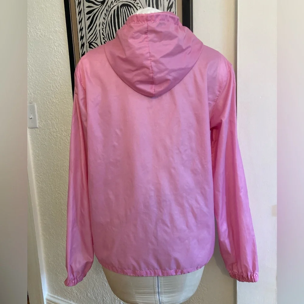 Vintage Izod Lacoste Pullover Windbreaker Barbie Pink - Picture 4 of 11